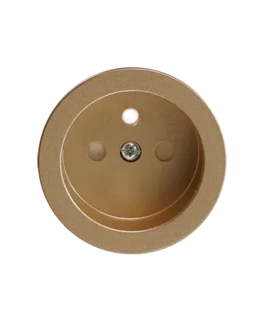 Prise murale carré bronze avec cache interchangeable – Design et pratique