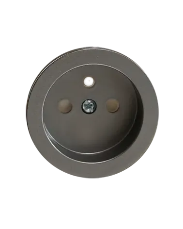 Prise murale carré or brossé avec cache interchangeable – Design et pratique