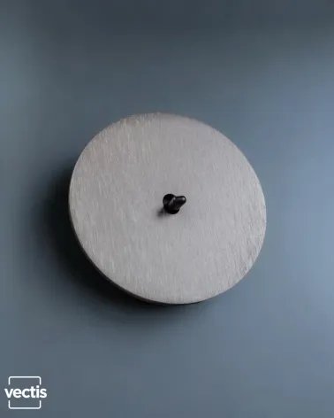 Interrupteur rond alu brossé – Levier 5 couleurs au choix