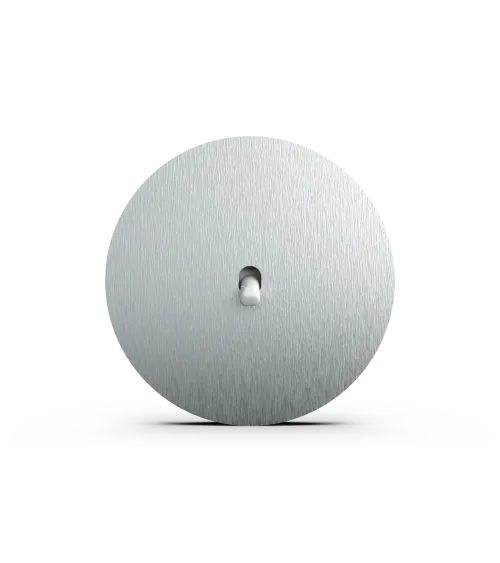 Interrupteur rond alu brossé – Levier 5 couleurs au choix