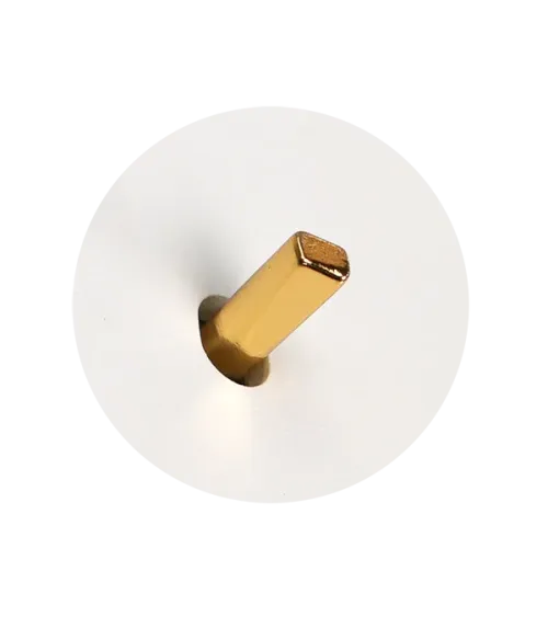 Interrupteur rond alu brossé – Levier 5 couleurs au choix