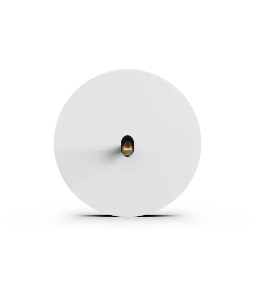 Interrupteur rond alu brossé – Levier 5 couleurs au choix