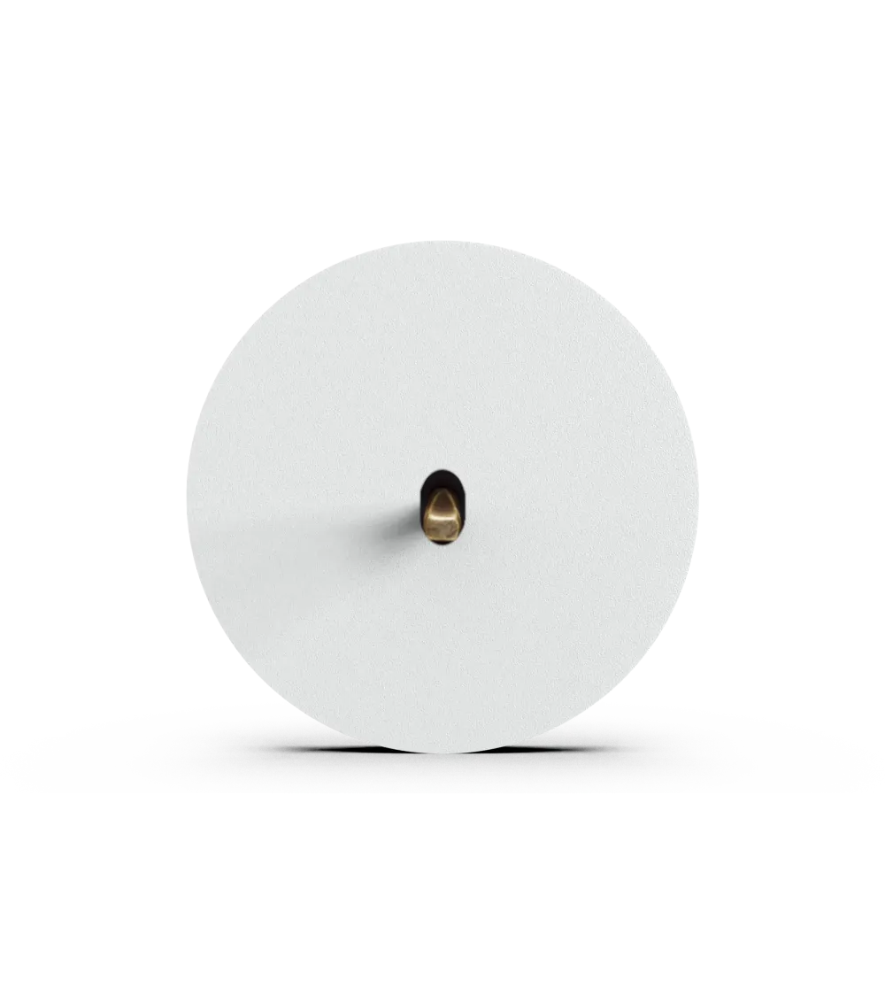 Interrupteur rond alu brossé – Levier 5 couleurs au choix