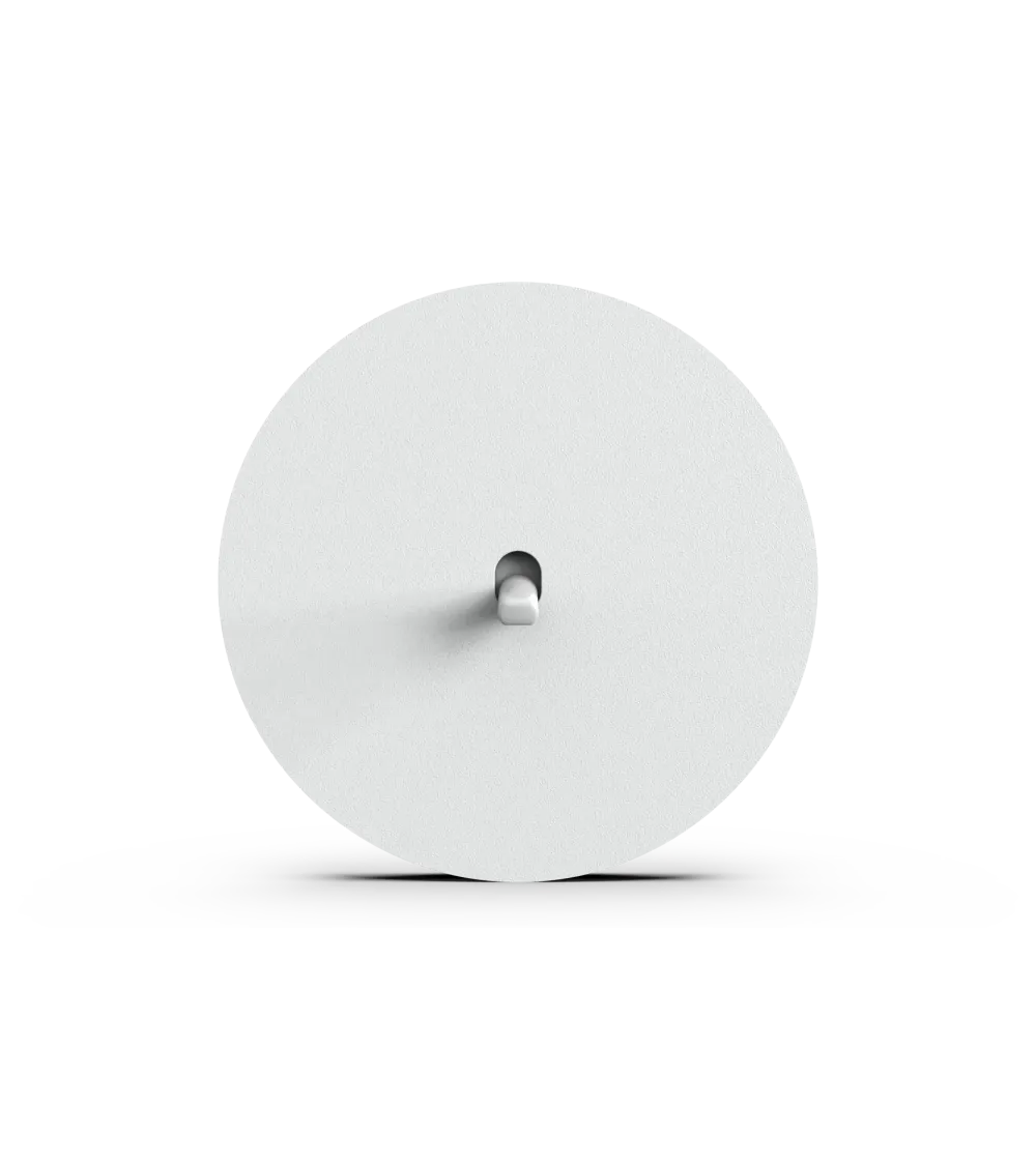 Interrupteur rond alu brossé – Levier 5 couleurs au choix