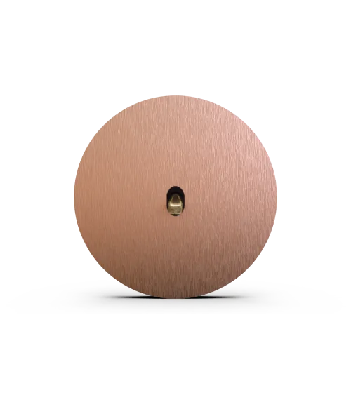 Interrupteur rond cuivre – Levier 5 couleurs au choix