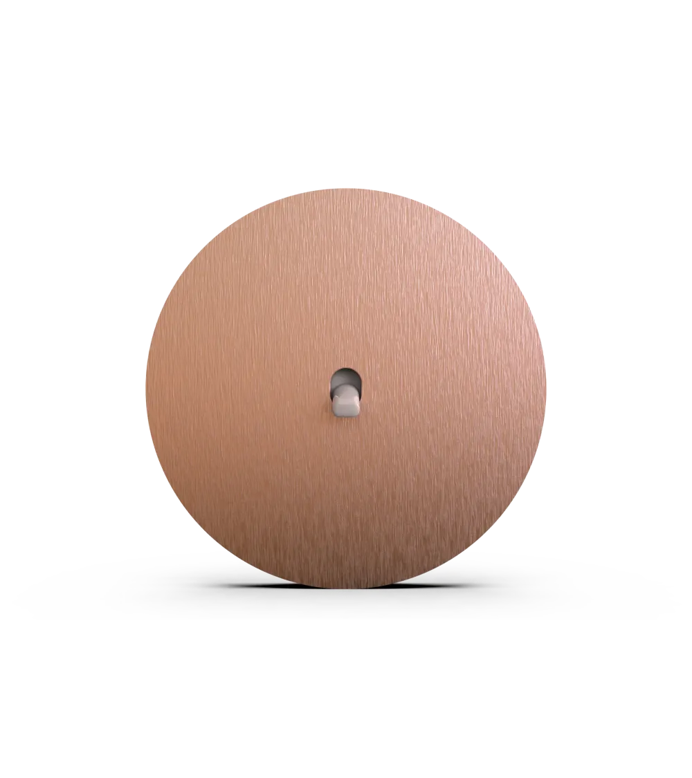 Interrupteur rond cuivre – Levier 5 couleurs au choix