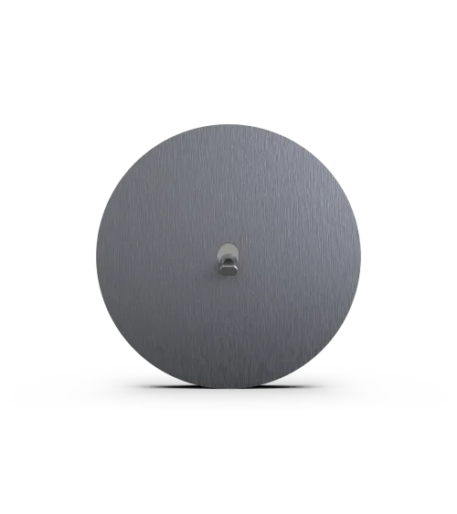 Interrupteur rond gris anthracite – Levier 5 couleurs au choix