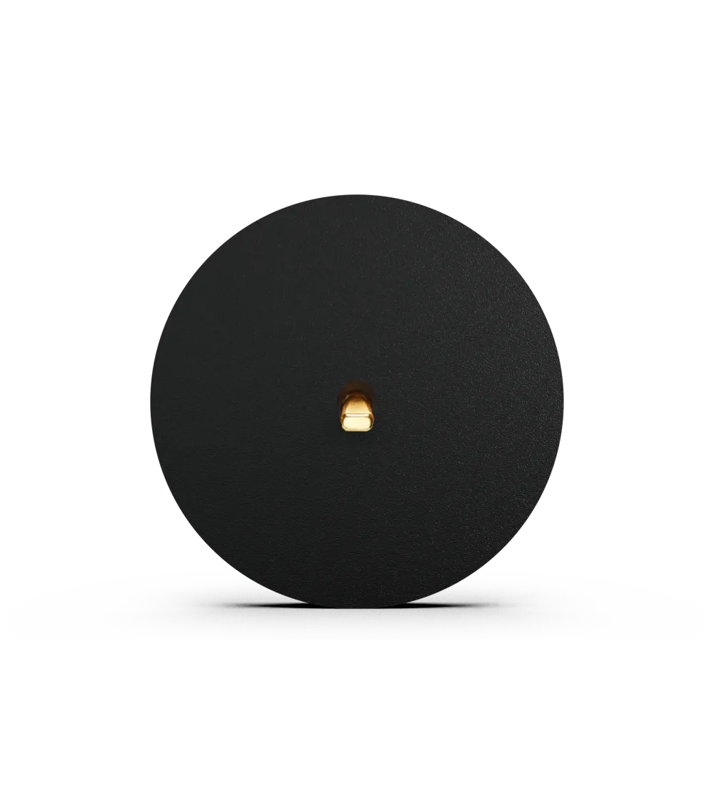 Interrupteur rond noir – Levier 5 couleurs au choix