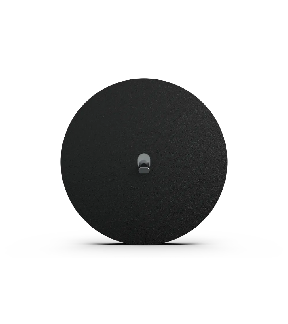 Interrupteur rond noir – Levier 5 couleurs au choix