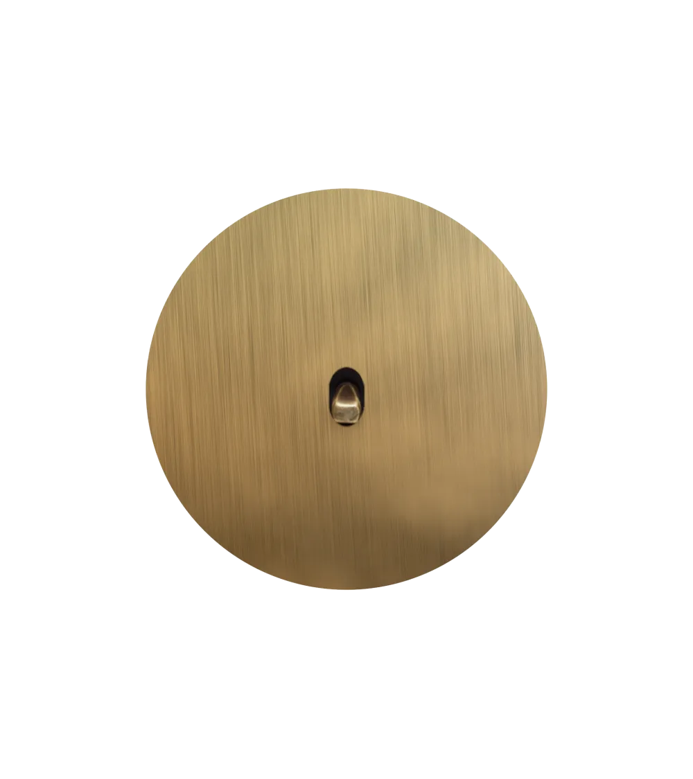 Interrupteur rond bronze – Levier 5 couleurs au choix