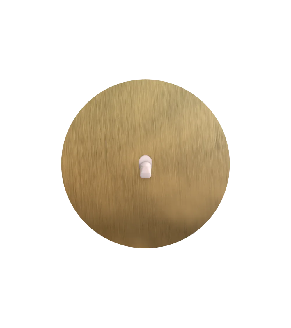 Interrupteur rond bronze – Levier 5 couleurs au choix