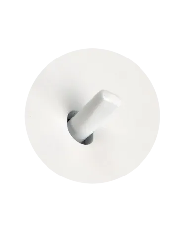 Interrupteur double rond alu brossé – Levier 5 couleurs au choix