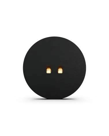 Interrupteur double rond noir – Levier 5 couleurs au choix