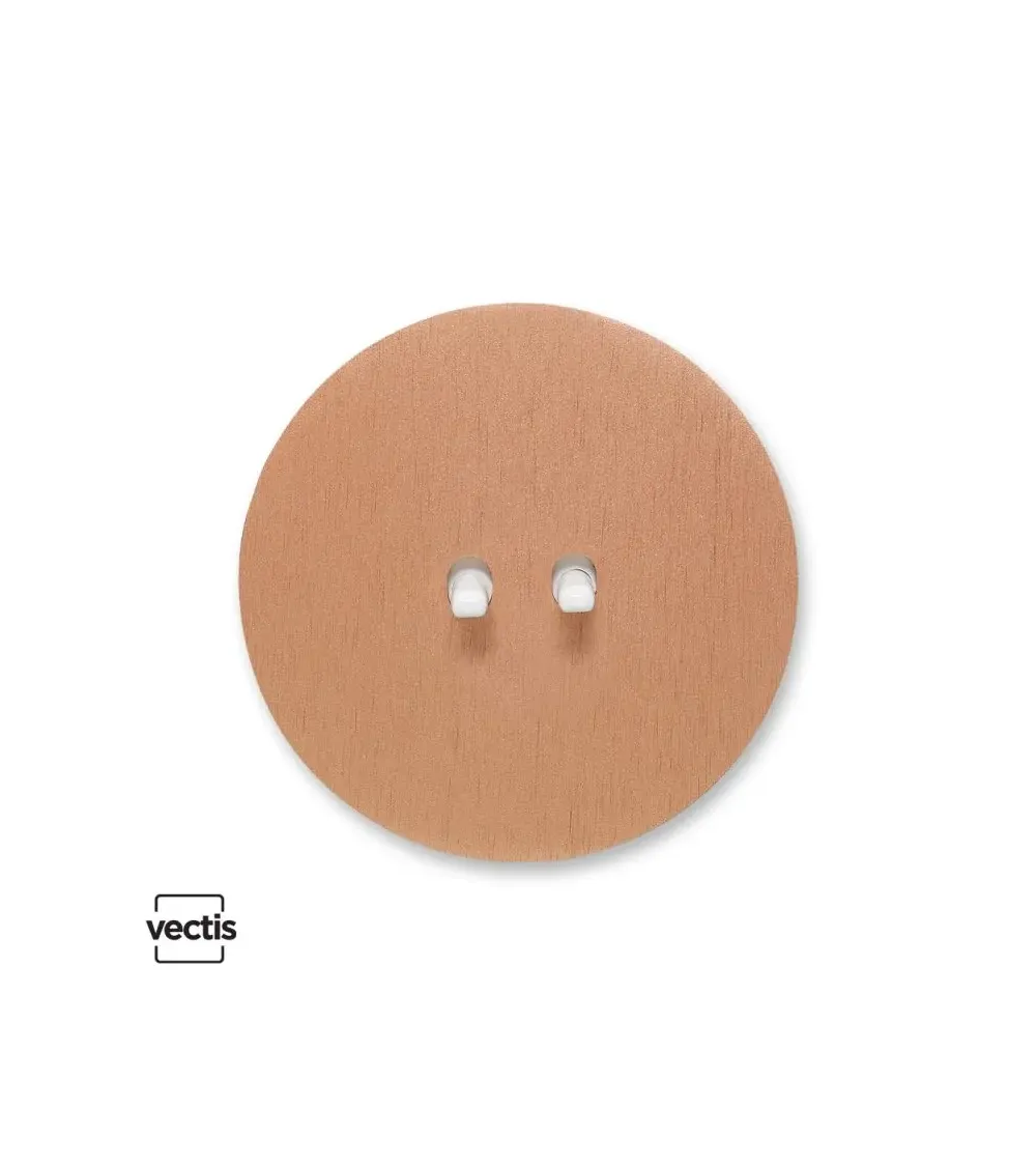 Interrupteur double rond cuivre – Levier 5 couleurs au choix