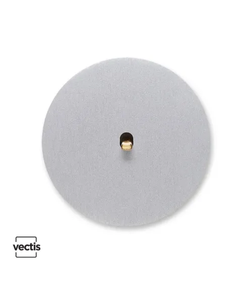 Interrupteur rond alu brossé – Levier 5 couleurs au choix