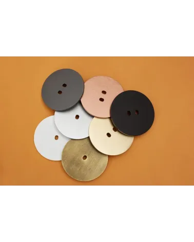 Interrupteur rond dorée brossé – Levier 5 couleurs au choix