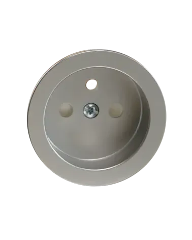 Prise murale ronde blanche avec cache interchangeable – Design et pratique