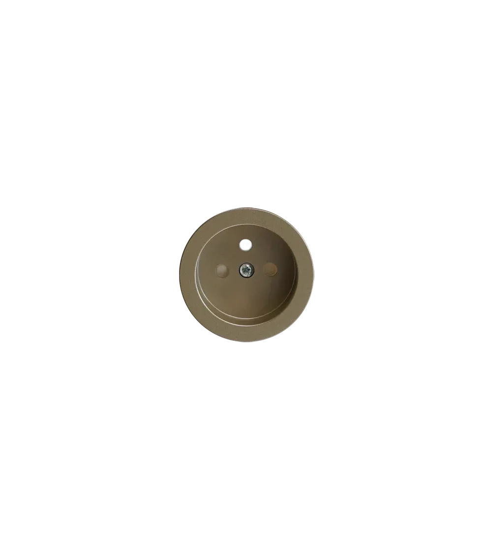 Prise murale ronde anthracite avec cache interchangeable – Design et pratique