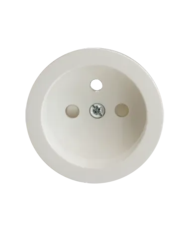 Prise murale ronde aluminium avec cache interchangeable – Design et pratique