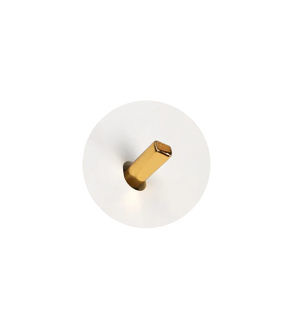 Interrupteur carré alu brossé – Levier 5 couleurs au choix