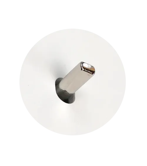 Interrupteur carré alu brossé – Levier 5 couleurs au choix