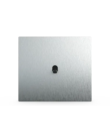 Interrupteur carré alu brossé – Levier 5 couleurs au choix