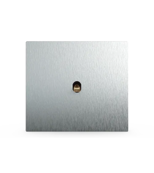 Interrupteur carré alu brossé – Levier 5 couleurs au choix