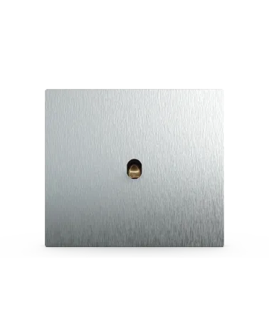 Interrupteur carré alu brossé – Levier 5 couleurs au choix