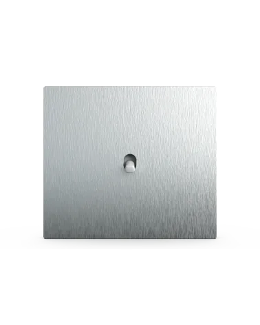 Interrupteur carré alu brossé – Levier 5 couleurs au choix