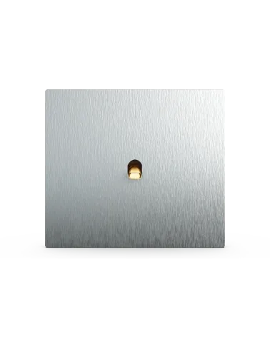 Interrupteur carré alu brossé – Levier 5 couleurs au choix