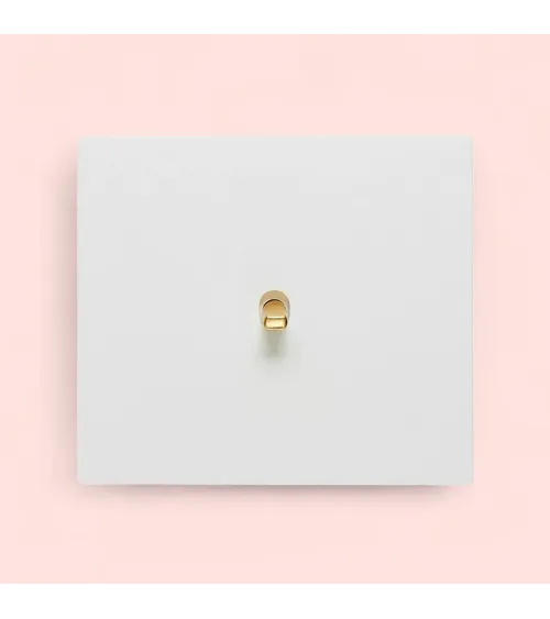 Interrupteur carré blanc– Levier 5 couleurs au choix