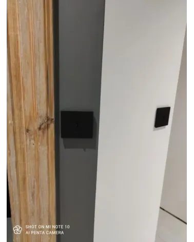 Interrupteur carré noir– Levier 5 couleurs au choix