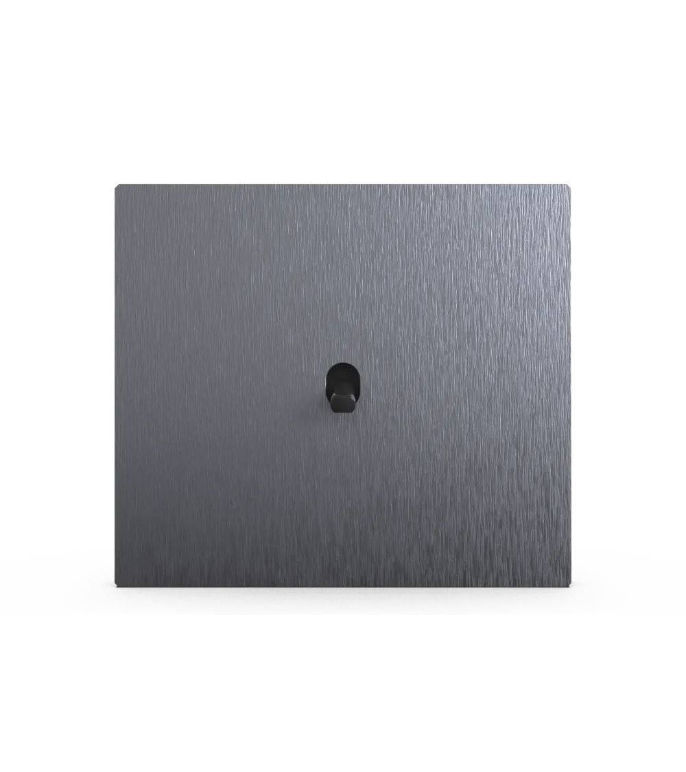 Interrupteur carré anthracite– Levier 5 couleurs au choix