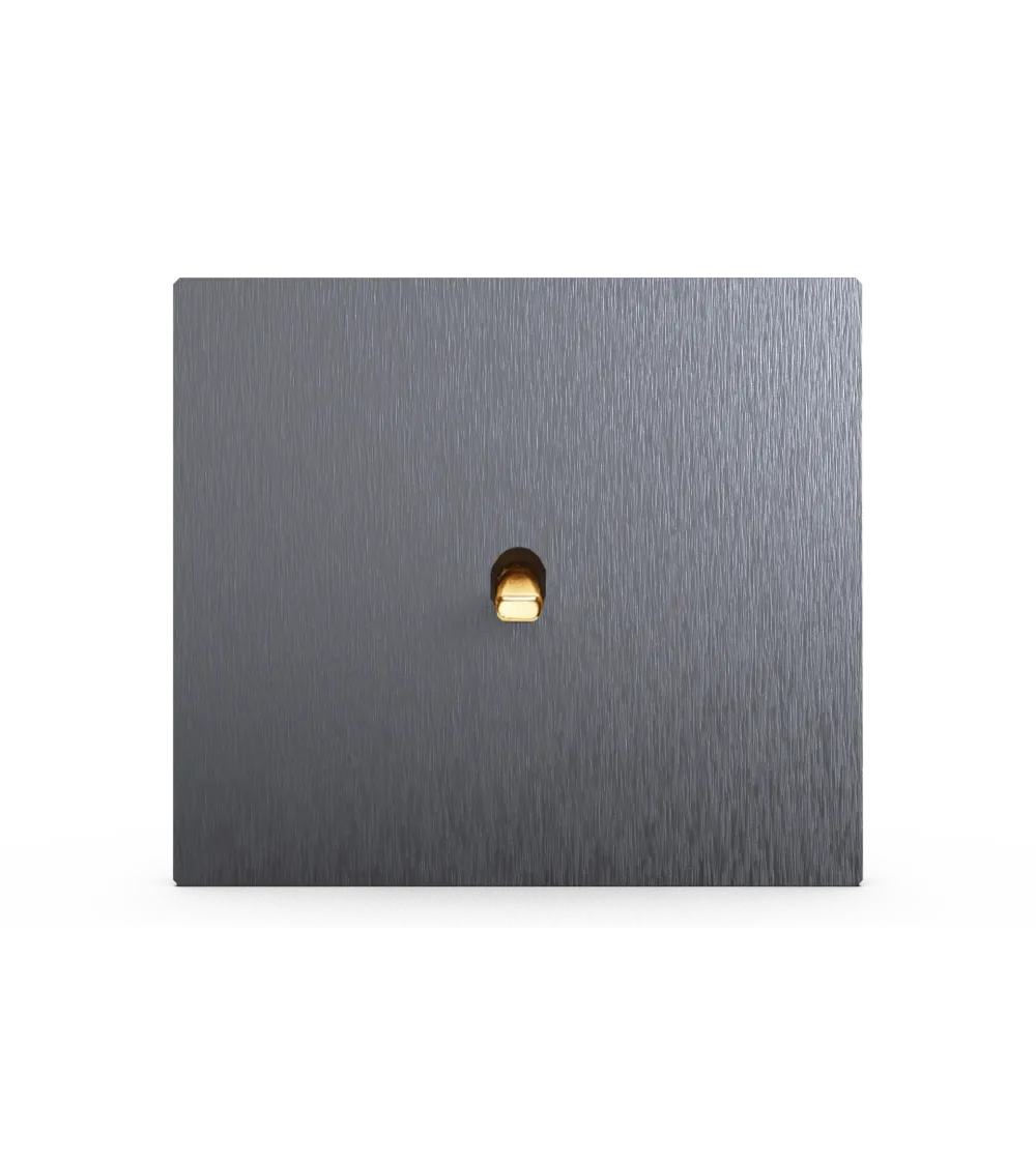 Interrupteur carré anthracite– Levier 5 couleurs au choix