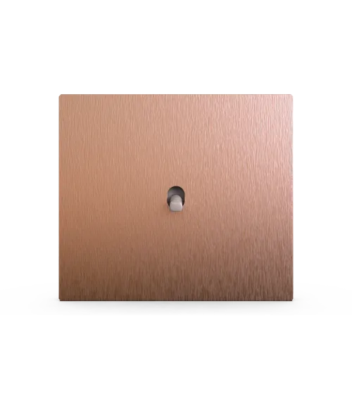 Interrupteur carré cuivre– Levier 5 couleurs au choix