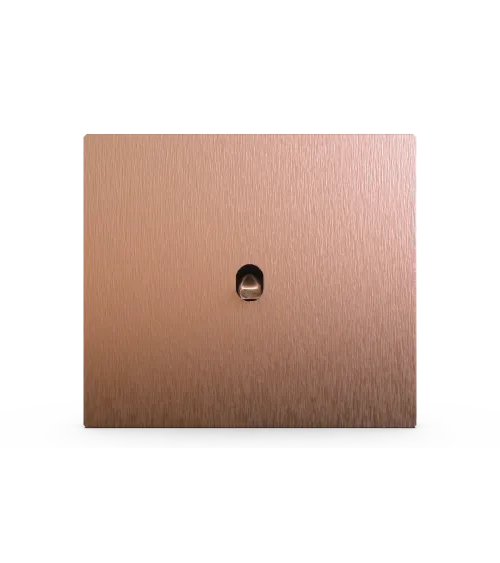 Interrupteur carré cuivre– Levier 5 couleurs au choix