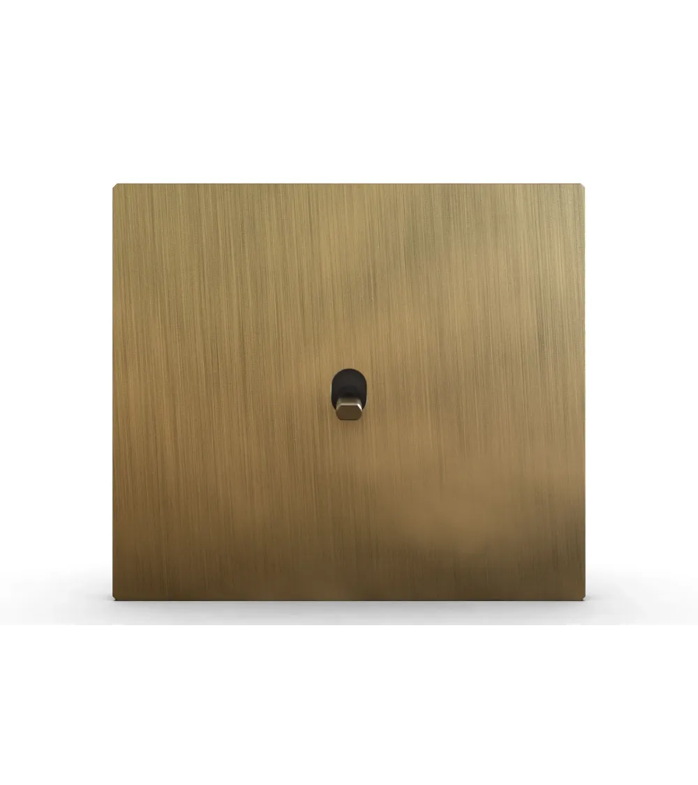 Interrupteur carré bronze – Levier 5 couleurs au choix