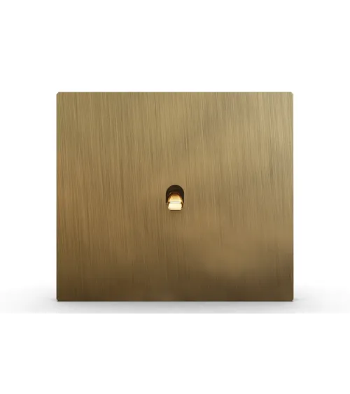 Interrupteur carré bronze – Levier 5 couleurs au choix