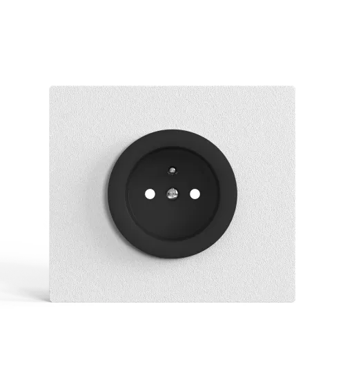 Prise murale carré blanche avec cache interchangeable – Design et pratique