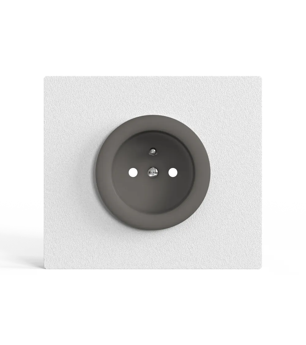 Prise murale carré blanche avec cache interchangeable – Design et pratique