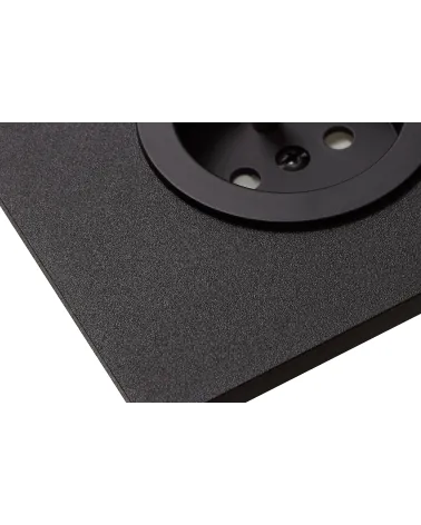 Prise murale carré noire avec cache interchangeable – Design et pratique